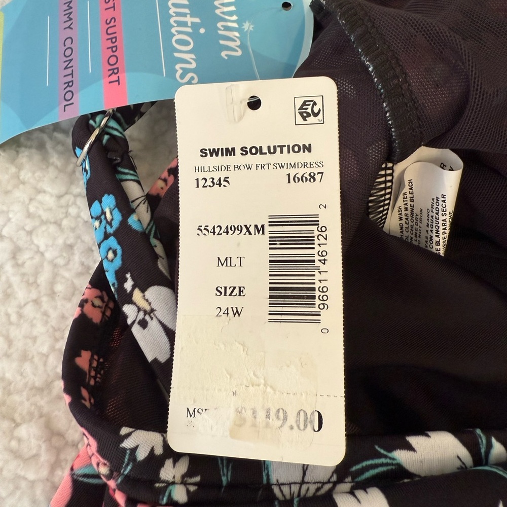 Swim Solutions floral swim dress - Picture 11 of 13